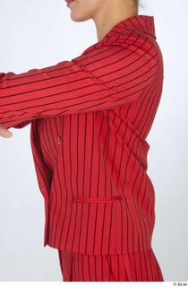  Cynthia dressed formal red striped jacket red striped suit upper body 0003.jpg